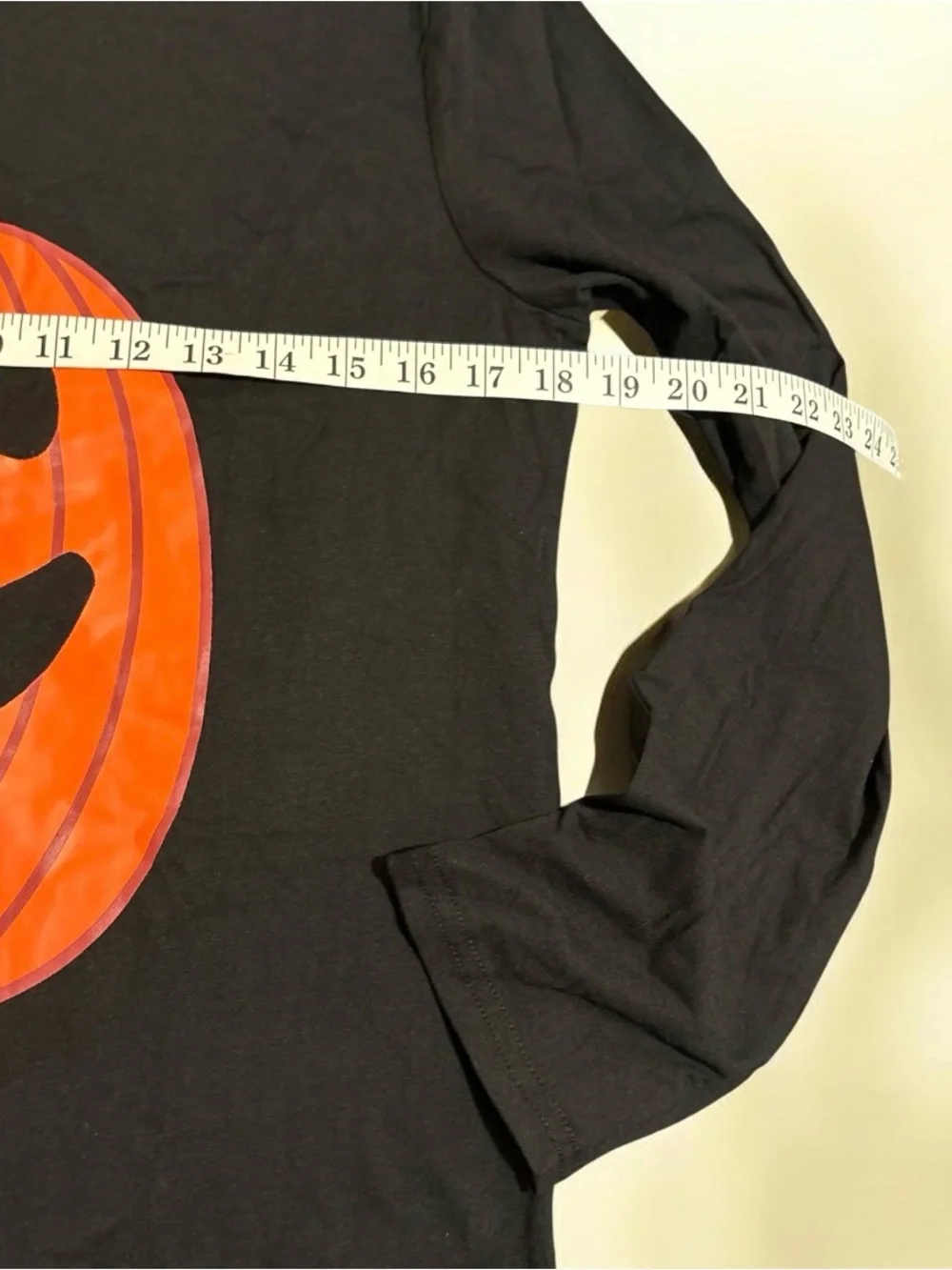 Women's Black Pumpkin Pajama Set with Orange Print